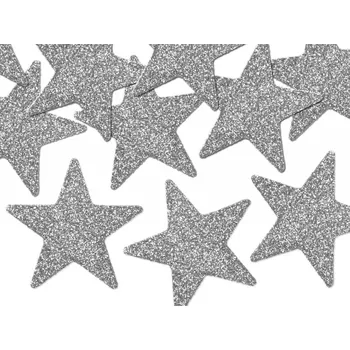 Party dekorace Dekorace STAR glitter, set 8ks