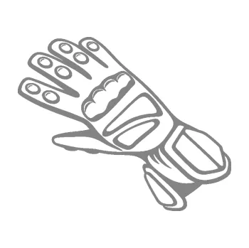 Samolepící dekorace SAMOLEPKA Motorkářské rukavice 002 levá (17 - šedá) NA AUTO, NÁLEPKA, FÓLIE, POLEP, TUNING, VLASTNÍ TEXT, TISK, AUTOSAMOLEPKY.cz, POLEPY, OBRÁZEK, LOGO, SAMOLEPKY