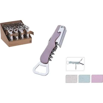 Otvírák Excellent Houseware Multifunkční vývrtka a otvírák do kuchyně - Růžový