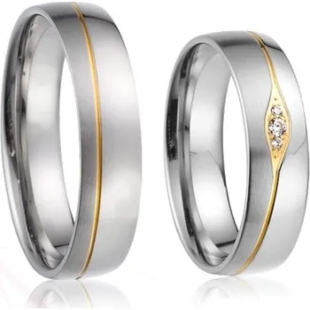 Prsten ŠPERKY-NM, Snubní prsteny ocelové Paris a Helena Rytina: Bez rytiny