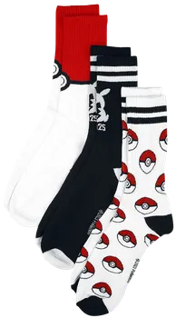 Pánské ponožky Difuzed Pokémon Sport Socks 3 páry