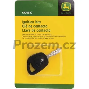 Klíč Klíč spínací skříňky John Deere, GY20680, klíč John Deere, 1 kus
