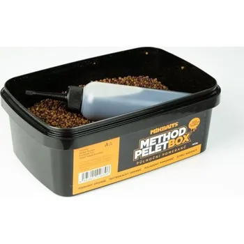 Mikbaits - Method pelet box 400g + 120ml Activator - Půlnoční Pomeranč