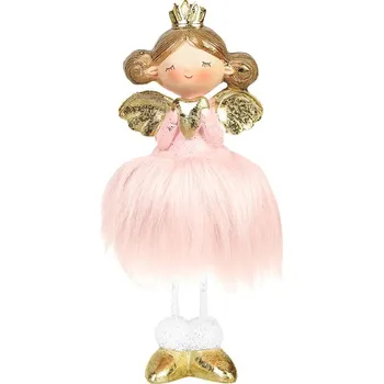 Vánoční dekorace TifanTEX Baletka Louskáček opera 21 cm Růžová