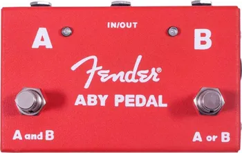 Pedál pro klávesový nástroj Fender ABY Footswitch Pedal červený
