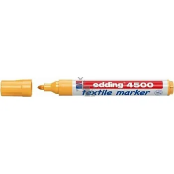 Popisovač na textil Edding 4500 1-3 mm kuželový hrot neonově oranžová, Edding