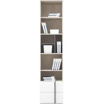 regál Regál REMO RM5 bílý mat / dub wilton / antracit, 45 cm