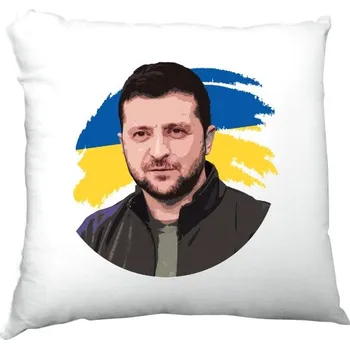 Polštář Polštář saténový s potiskem Zelenskyj