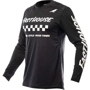Moto dres Fasthouse Elrod Jersey Black Velikost: XXL