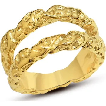 Prsten ORNAMENTI Pozlacený prstýnek Mystic gold Velikost prstýnku: 14