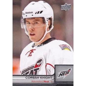 Sběratelská karetní hra řadová karta CORBAN KNIGHT 14-15 AHL číslo 4