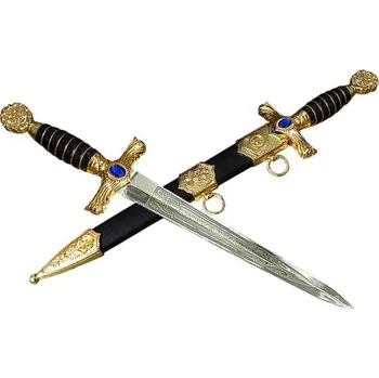 Replika zbraně Dýka dekorační Car model 6F330 (kord Цapь s nápisom v Azbuke - За веру и верность)