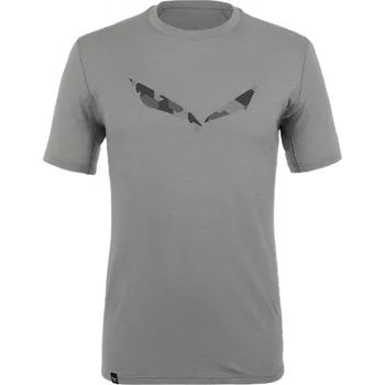 Pánské tričko triko Salewa Pure Logo AMR T-Shirt, grey melange - vel. L 116390