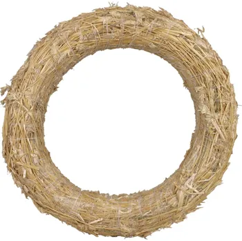 Kroužek slaměný - d18 / 3,5 cm - 10 ks