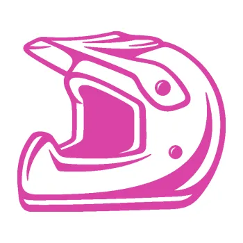 Samolepící dekorace SAMOLEPKA Motorkářská helma 002 levá (16 - růžová) NA AUTO, NÁLEPKA, FÓLIE, POLEP, TUNING, VLASTNÍ TEXT, TISK, AUTOSAMOLEPKY.cz, POLEPY, OBRÁZEK, LOGO, SAMOLEPKY
