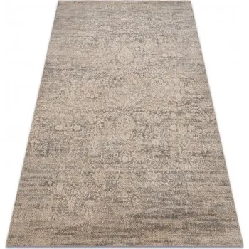 Koberec Kusový koberec vlněný JADE 45008/110 OSTA Ornament béžový modrý Rozměr: 85x160 cm