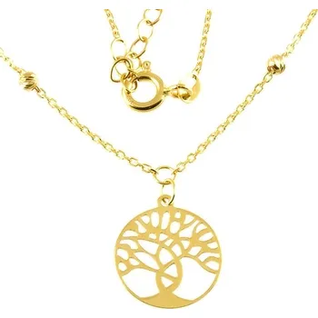 Náhrdelník ŠPERKY-NM, Dámský zlatý náhrdelník strom života 897 Délka náhrdelníku: 45 cm