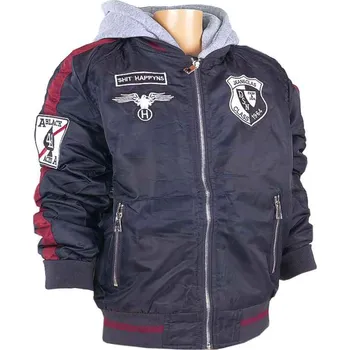 Chlapecká bunda Dětská bombera H & S modrá (chlapecká bomber bunda na prodej)