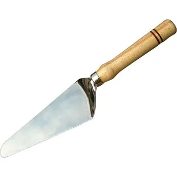 Obracečka Naběračka na dort (nerezová lopatka na zákusky s dřevěnou rukojetí)