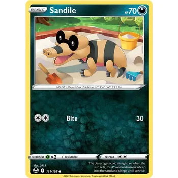 Karetní hra Sandile 111/195 - Silver Tempest Typ karty: Reverse Holo