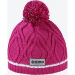 KAMA B90 Dětská pletená Merino čepice, růžová Velikost: M