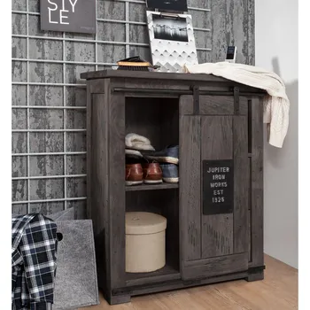 Komoda Komoda IRON Mango 75x36x90 šedá, lakovaná