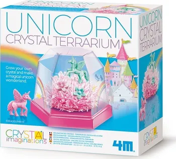 Dětská vědecká sada Mac Toys Terárium s krystaly a jednorožci