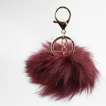 Mia Handemade - Design Bambule Exclusive 10 cm se zlatou karabinou - Bordó