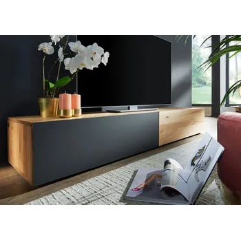 Televizní stolek TV deska FRANKFURT divoký/dub, 195x52x32, přírodní, olejovaná