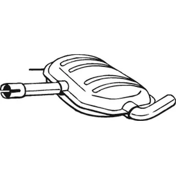 Výfukový systém Střední tlumič výfuku BOSAL 233-487