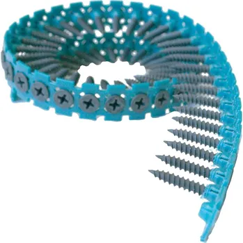 Spojovací materiál 1000ks Páskované šrouby pro sádrokarton/kov pro vrtačky na sádrokarton Makita FS4000 a FS4000X2 (Maktia F-30942) - 3.9x55mm