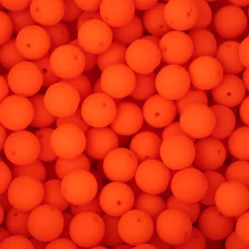 Dětské navlékací korálky Pro Háčkování Korálek neon skleněný 8 mm 20 ks neonově oranžový