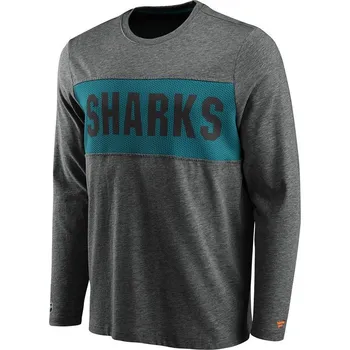 Pánské tričko Tričko pánské SJS Iconic Back to Basics LS San Jose Sharks