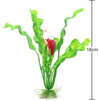 Dekorace do akvária Rostlina plastová Aponogeton 18 cm