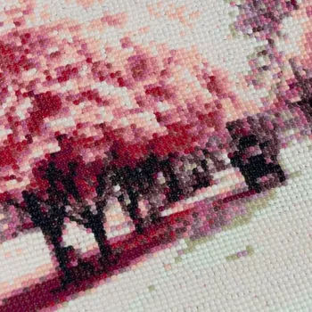 Diamantové malování Diamantové malování - 3D Stromová alej 30x30