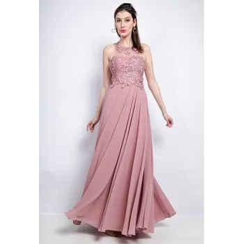 Dámské šaty L&L Plesové šaty SARA růžové Barva: Růžová, Velikost: M