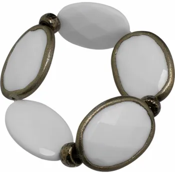 Náramek Folli Follie Dámský náramek Folli Folly 4B9S013W Bílá Ocel (7 cm)