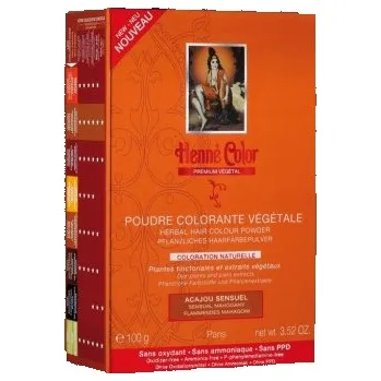 Barva na vlasy PREMIUM VÉGÉTAL Henna MAHAGON (Henne color PREMIUM VÉGÉTAL)