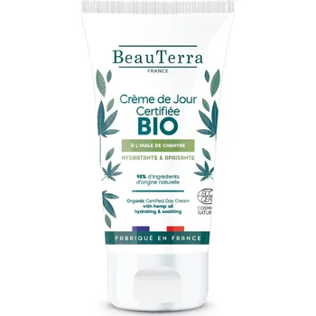 Pleťový krém BeauTerra Denní krém Aloe vera a konopí BIO 50 ml