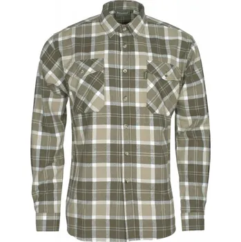 Pánská košile Pánská flanelová košile Pinewood Härjedalen - Mole Brown Velikost: M