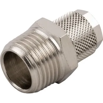 Zahradní hadice AIGNEP 1000 - PŘÍPOJKA PŘÍMÁ PUSH-ON s vnějším závitem R3/8" na 4/6 mm hadici