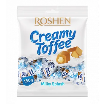 Bonbon ROSHEN Toffee Milky Splash (karamel s mléčnou náplní) 150 g