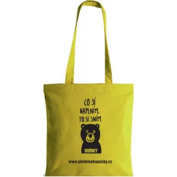 Nákupní taška DOMKY | taška | žlutá