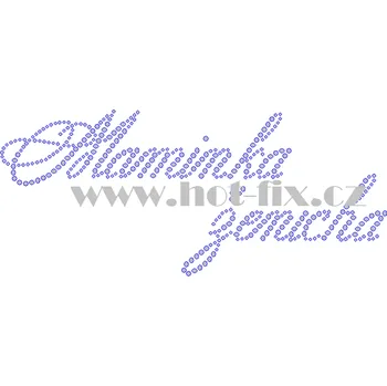 SVAT101 - maminka ženicha nažehlovací hot-fix kamínková aplikace na textil, rozměry cca 21,8x9,4cm barva: kameny barva 101 Crystal /stříbrná