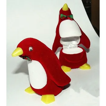 Dárková krabička Dárková krabička tučňák - 2054 (Dárková sametová krabička tučňák)