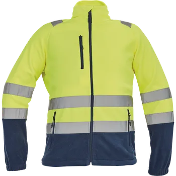 pracovní mikina Cerva SEVILLA HV Pánská fleecová mikina žlutá / navy M 0346000272002