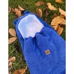 Dětský fusak do autosedačky, kočárku Medvídek, 45 x 80 cm, modrý