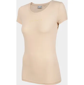 Dámské tričko 4F H4L22-TSD029 BEIGE Dámské tričko US XS
