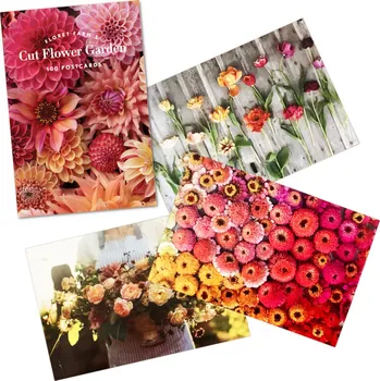 Výuková hračka Chronicle Books Kytice z květinové farmy 100 ks pohlednic