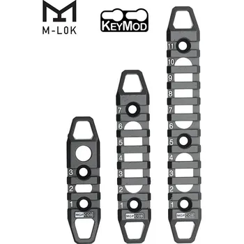 Puškohled RIS LIŠTA S UPEVNĚNÍM NA M-LOK nebo KEYMOD Verze: 11 SLOTŮ